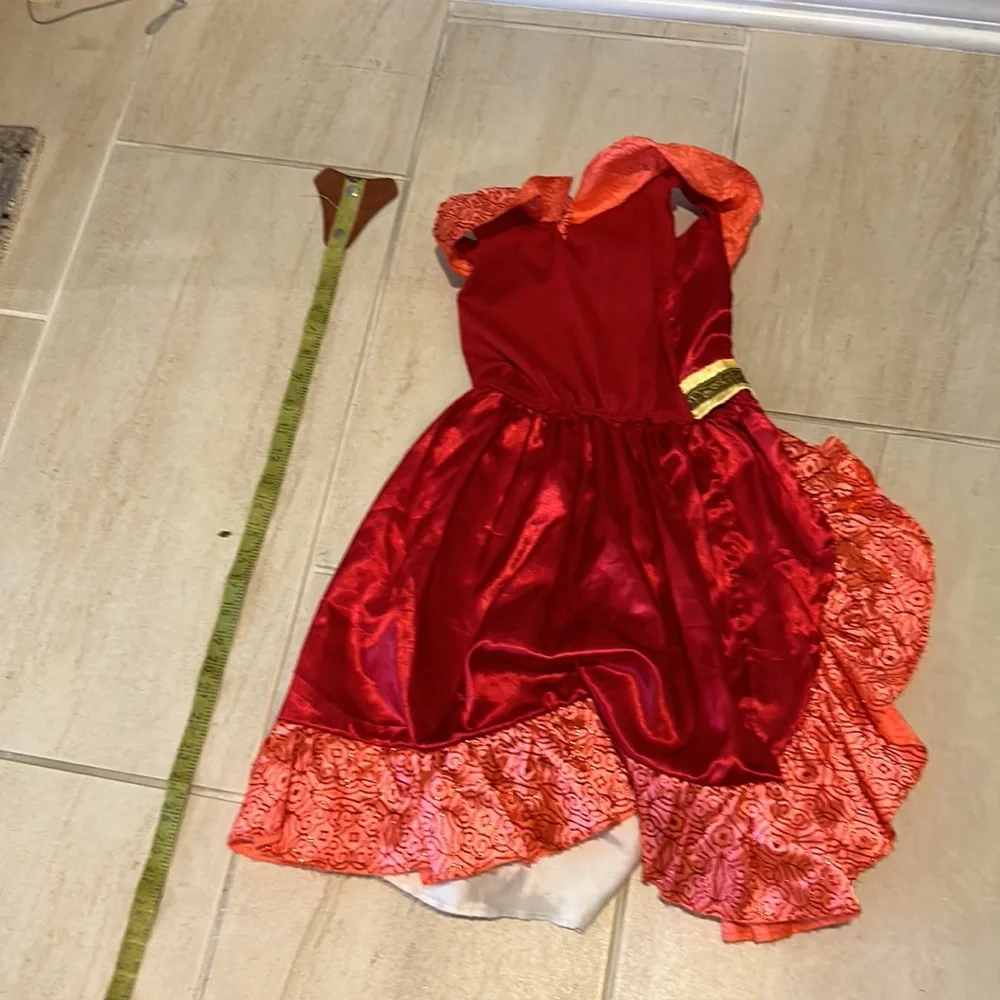 Disney’sElana costume tags have been cut out size small